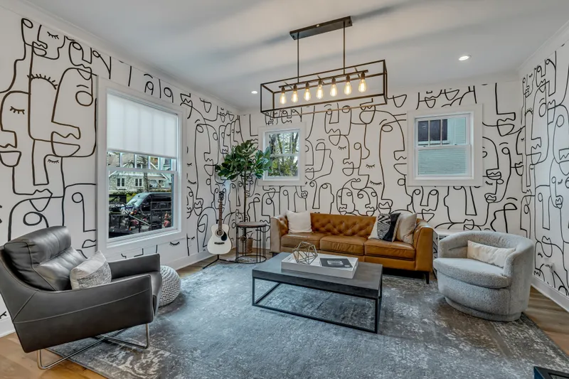 Detail shot of quality artwork and furnishings